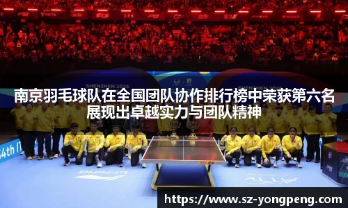 南京羽毛球队在全国团队协作排行榜中荣获第六名展现出卓越实力与团队精神